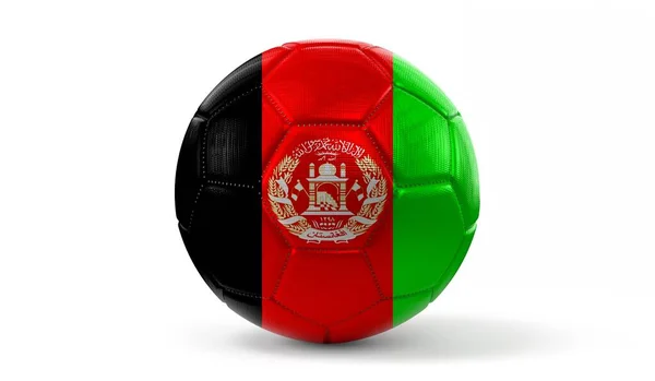 Afghanistan Nationale Vlag Voor Voetbal Illustratie — Stockfoto
