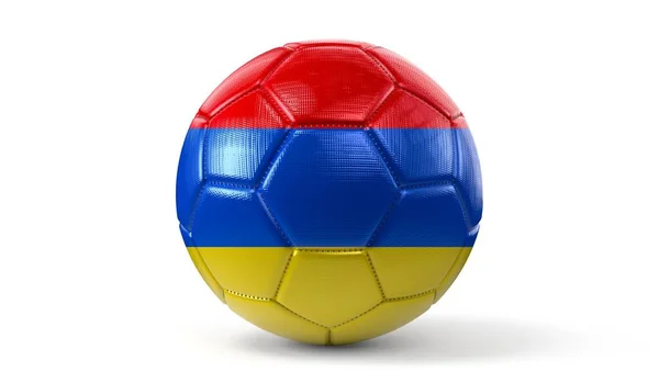 Армения Национальный Флаг Футбольном Мяче Иллюстрация — стоковое фото