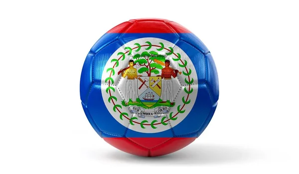 Belize Nationell Flagga Fotboll Illustration — Stockfoto