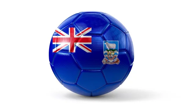 Ilhas Malvinas Bandeira Nacional Bola Futebol Ilustração — Fotografia de Stock