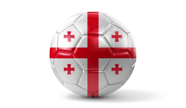 Geórgia Bandeira Nacional Bola Futebol Ilustração — Fotografia de Stock