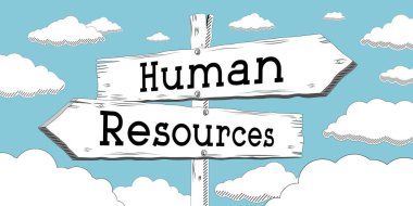 İnsan kaynakları - iki oklu sınır işareti