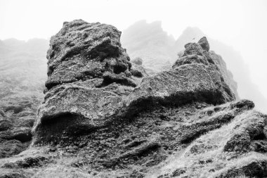 Rocks and Raudfeldsgja Gorge on Snaefellsnes Peninsula in Iceland
