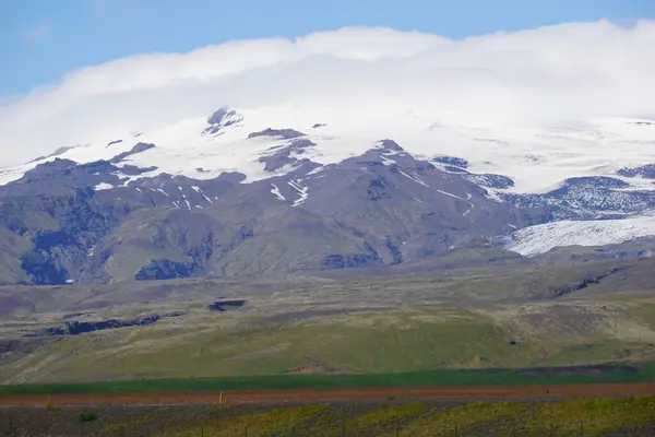 Stock image Mountains covered with snow in Iceland