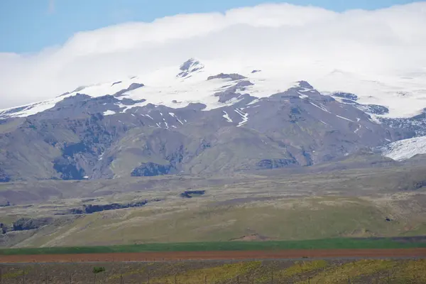 Montagne Coperte Neve Islanda — Foto Stock