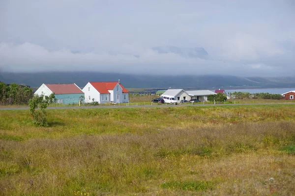 Villaggio Dei Pescatori Arnastrapi Nella Penisola Snaefellsnes Islanda — Foto Stock