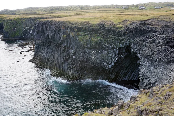 Falaises Rocheuses Dans Village Arnastrapi Snaefellsnes Peninsula Islande — Photo