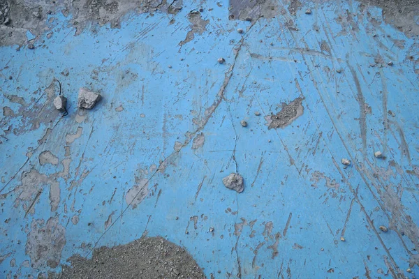 Поверхность Синей Краски Множеством Царапин — стоковое фото
