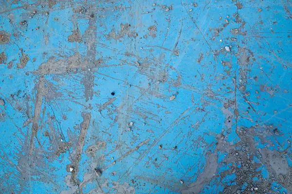 Superfície Pintura Azul Com Muitos Arranhões — Fotografia de Stock