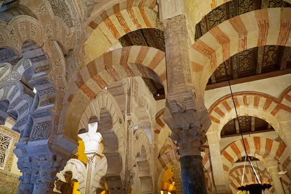 stock image Interior of Mezquita - Mosque-Cathedral of Cordoba in Spain