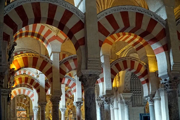 stock image Interior of Mezquita - Mosque-Cathedral of Cordoba in Spain