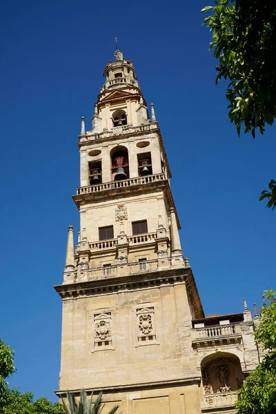 stock image Belfry in Mezquita - Mosque-Cathedral of Cordoba in Spain