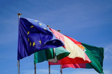 Avrupa Birliği, İspanya, Endülüs ve Granada Bayrakları