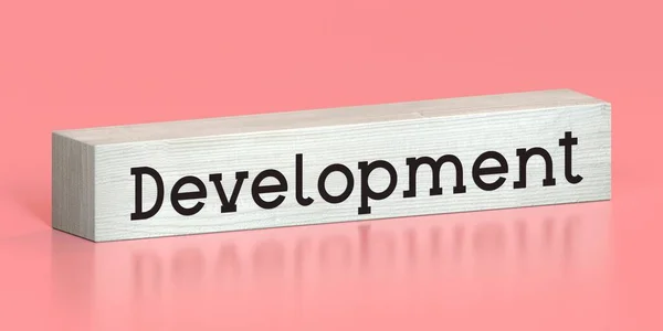 Development Word Wooden Block Illustration — Stock Photo, Image