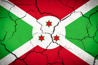 Burundi - çatlak ülke bayrağı