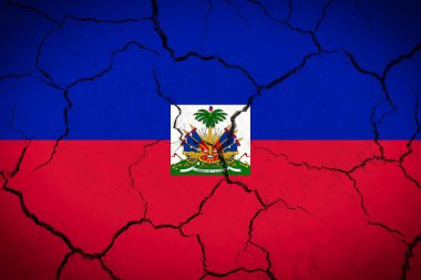 Haiti - çatlak ülke bayrağı