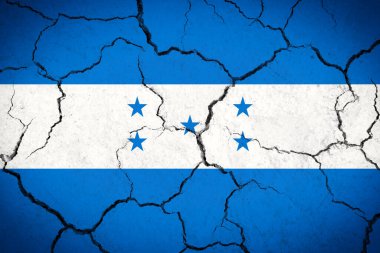 Honduras - çatlak ülke bayrağı
