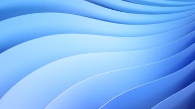 Dönen bıçaklı soyut geometrik mavi arkaplan - 3840 x 2160 px)