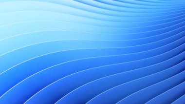 Dönen bıçaklı soyut geometrik mavi arkaplan - 3840 x 2160 px)