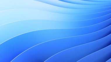 Dönen bıçaklı soyut geometrik mavi arkaplan - 3840 x 2160 px)