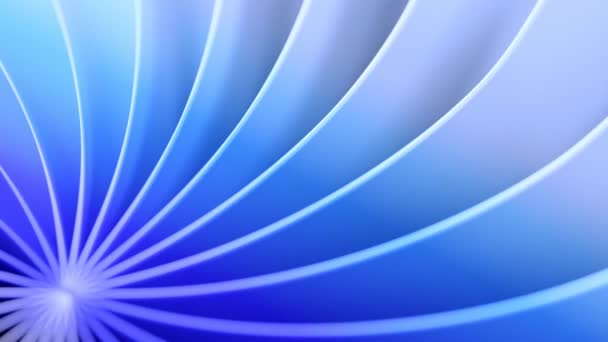 Абстрактный Геометрический Синий Фон Вращающимися Изогнутыми Линиями Анимация 3840 2160 — стоковое видео