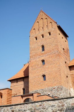 Trakai, Litvanya - 11 Eylül 2023 - Ortaçağ Şatosu, Üst Saray