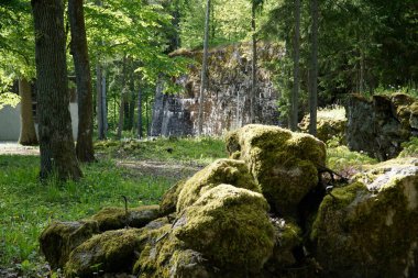 Ketrzyn, Gierloz, Poland - May 11th 2024 - Communications bunker at Wolf's Liar