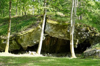 Ketrzyn, Gierloz, Poland - May 11th 2024 - Otto Dietrich's press bunker at Wolf's Liar