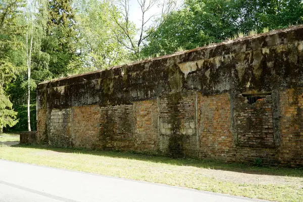 stock image Ketrzyn, Gierloz, Poland - May 11th 2024 - Mess Hall building at Wolf's Liar