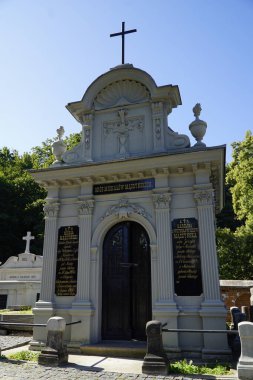 Vilnius, Litvanya - 7 Eylül 2023 - Rasos Mezarlığı 'ndaki mezar