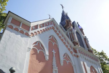 Vilnius, Litvanya - 7 Eylül 2023 - Rasos Mezarlığındaki Şapel