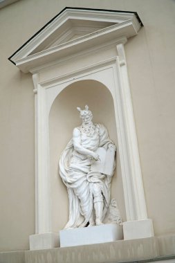 Vilnius, Litvanya - 3 Eylül 2023 Vilnius Katedrali Heykeli