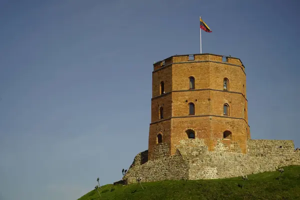 stock image Vilnius, Lithuania - September 3th 2023 - Gediminas Castle Tower