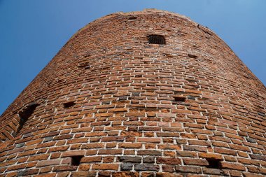 Ciechanow, Polonya - 8 Haziran 2024 Masovia Düklerinin Kalesi 'ndeki Yuvarlak Kule