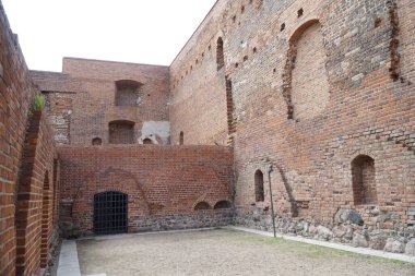 Ciechanow, Polonya - 8 Haziran 2024 Masovia Düklerinin Kalesi 'ndeki bodrum katları