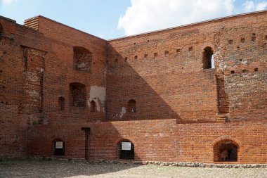 Ciechanow, Polonya - 8 Haziran 2024 Masovia Düklerinin Kalesi 'ndeki bodrum katları