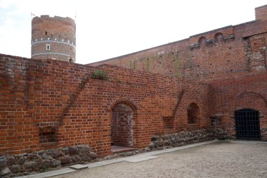 Ciechanow, Polonya - 8 Haziran 2024 Masovia Düklerinin Kalesi 'ndeki bodrum katları