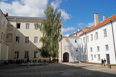 Vilnius, Litvanya - 4 Eylül 2023 - Üniversite Binası