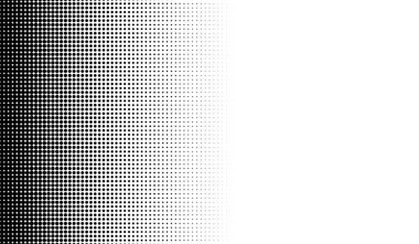 Bir sürü küçük noktalı yatay haftone gradyanı