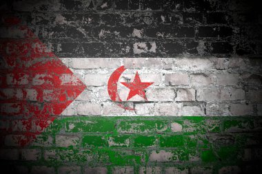 Duvarda Somali bayrağı