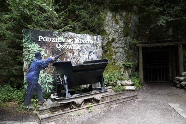 Osowka, Gluszyca, Poland - August 06th, 2024 - Entrance to III Reich secret underground tunnels - Project Riese clipart