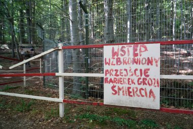 Osowka, Gluszyca, Poland - August 06th, 2024 - Underground shaft at III Reich nazi military base - Projekt Riese clipart