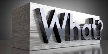 Metal baskı konsepti - 3 boyutlu illüstrasyon