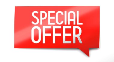 Special offer - speech bubble - 3D illustration