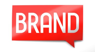 Brand - konuşma balonu - 3D illüstrasyon