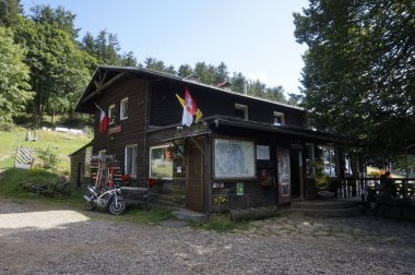 Jugowska Pass, Poland - August 8th, 2024 - Zygmuntowka mountain shelter clipart