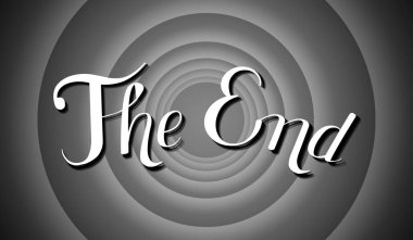 Bitiş - klasik film ekranı