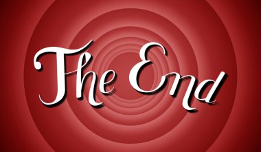 Bitiş - klasik film ekranı