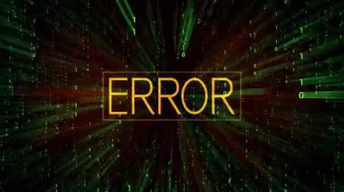 Arkaplanda matris biçimi ikili kodlu hata sözcüğü - 3840 x 2160 px)