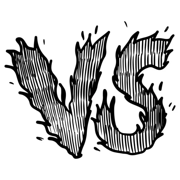 Doodle Schets Stijl Van Letters Logo Cartoon Met Hand Getekend — Stockvector